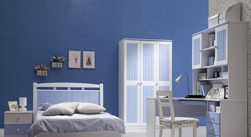 ترکیب رنگ اتاق خواب با رنگ آبی